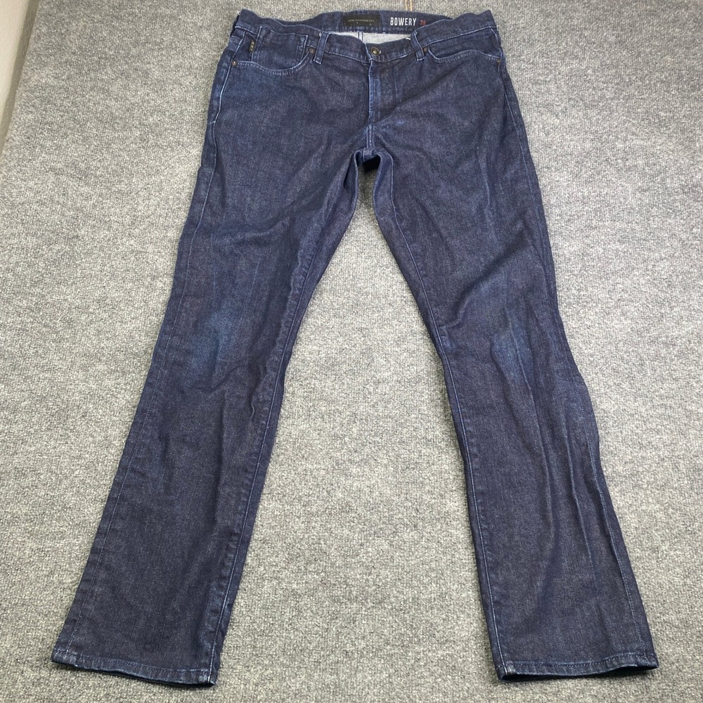 John Varvatos USA Bowery Jeans Mens 36 Indigo Blue Slim Straight J306ZY4 Denim